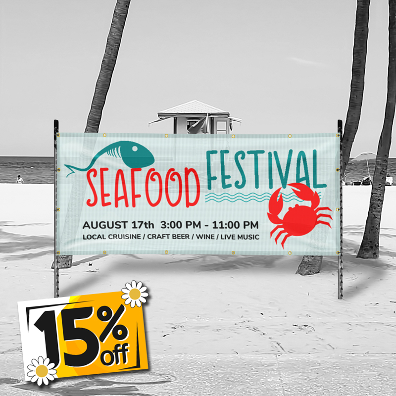 Double-Sided 13oz Mesh Banner
